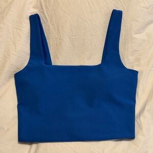 Abercrombie & Fitch YPB Sculpt Luxe Royal Blue Crop Top